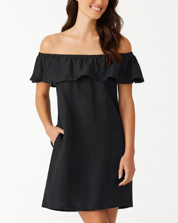 2024 Tommy Bahama Solids Off Shoulder Dress - TSW51030C