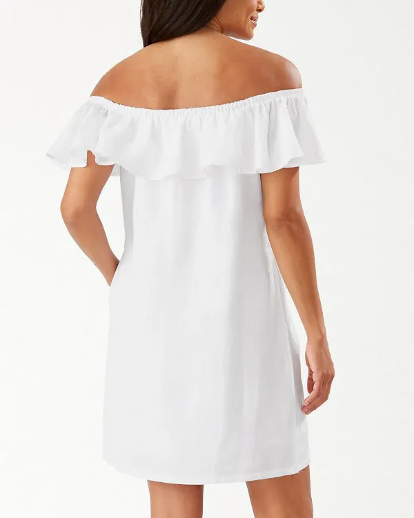 2024 Tommy Bahama Solids Off Shoulder Dress - TSW51030C