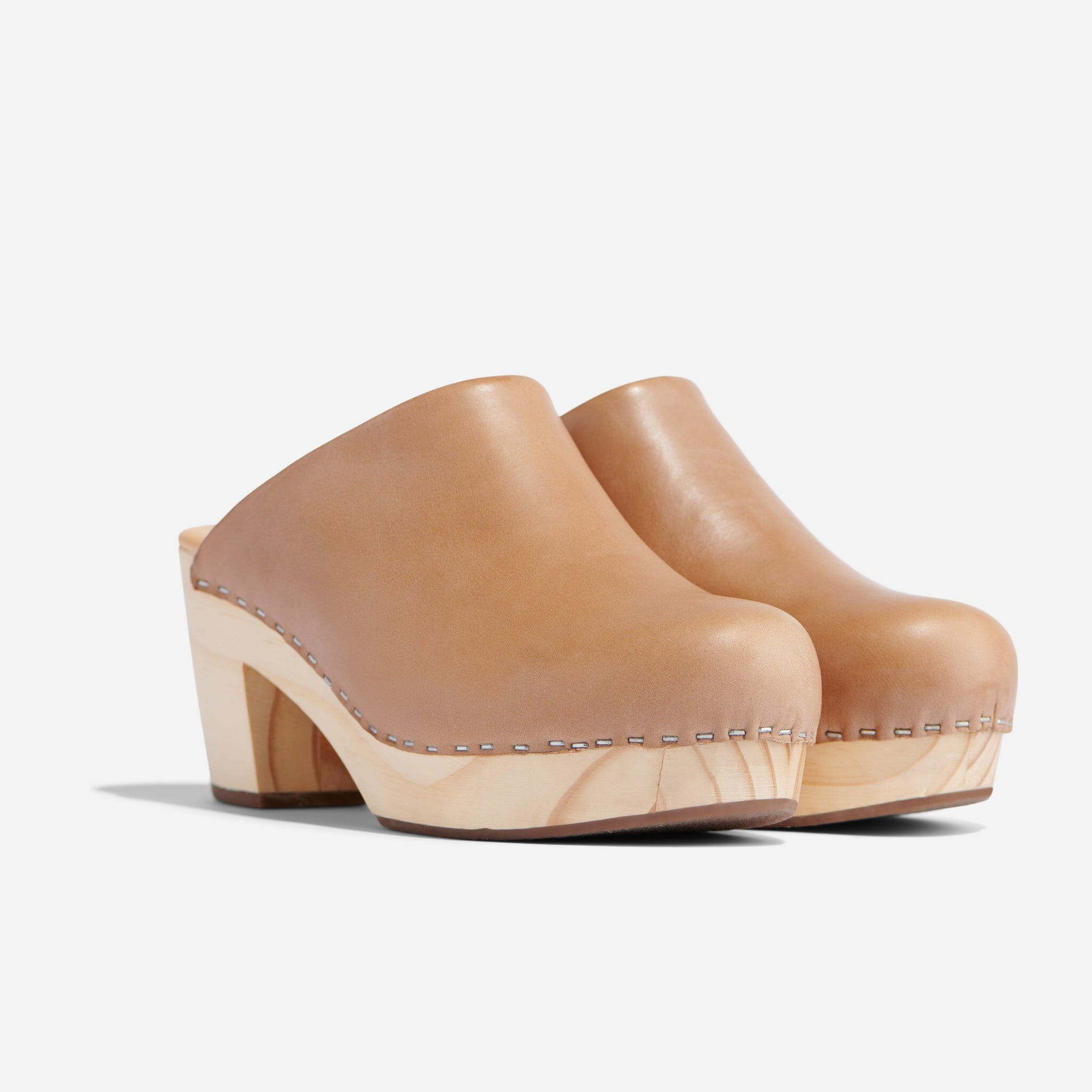 All-Day Heeled Clog Almond