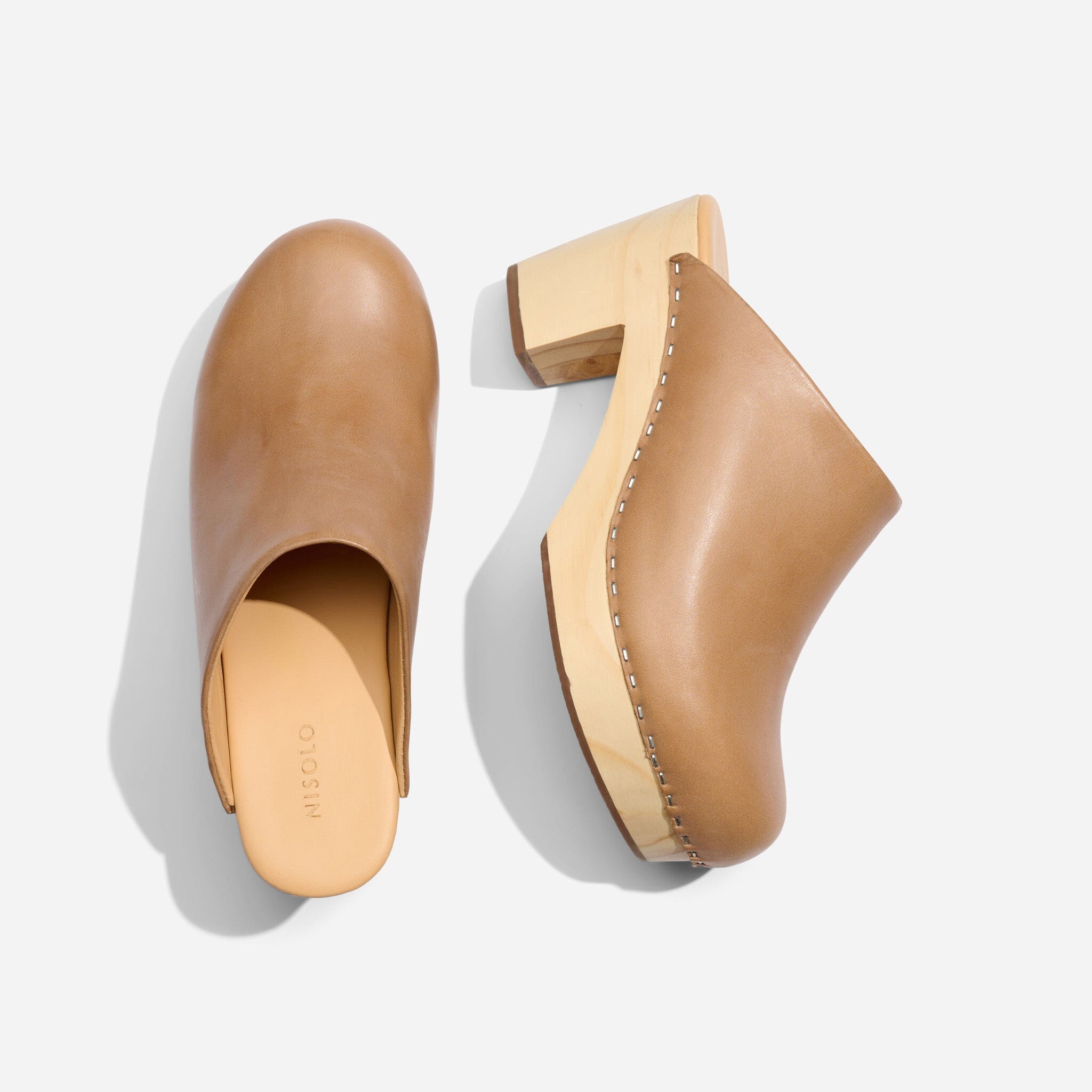 All-Day Heeled Clog Almond