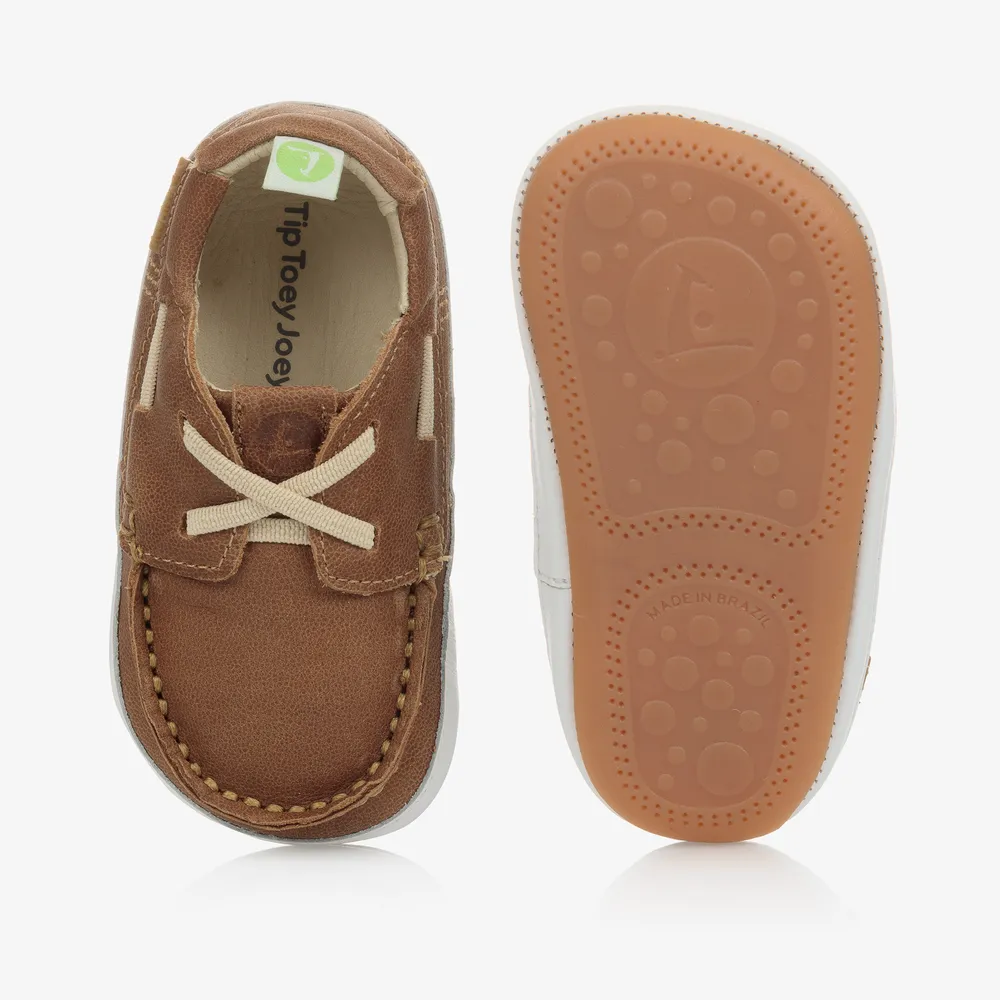 Baby Boys Brown Boat Shoes