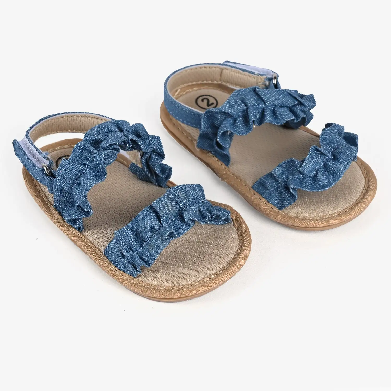 Baby Girls Shoes C-744-Blue