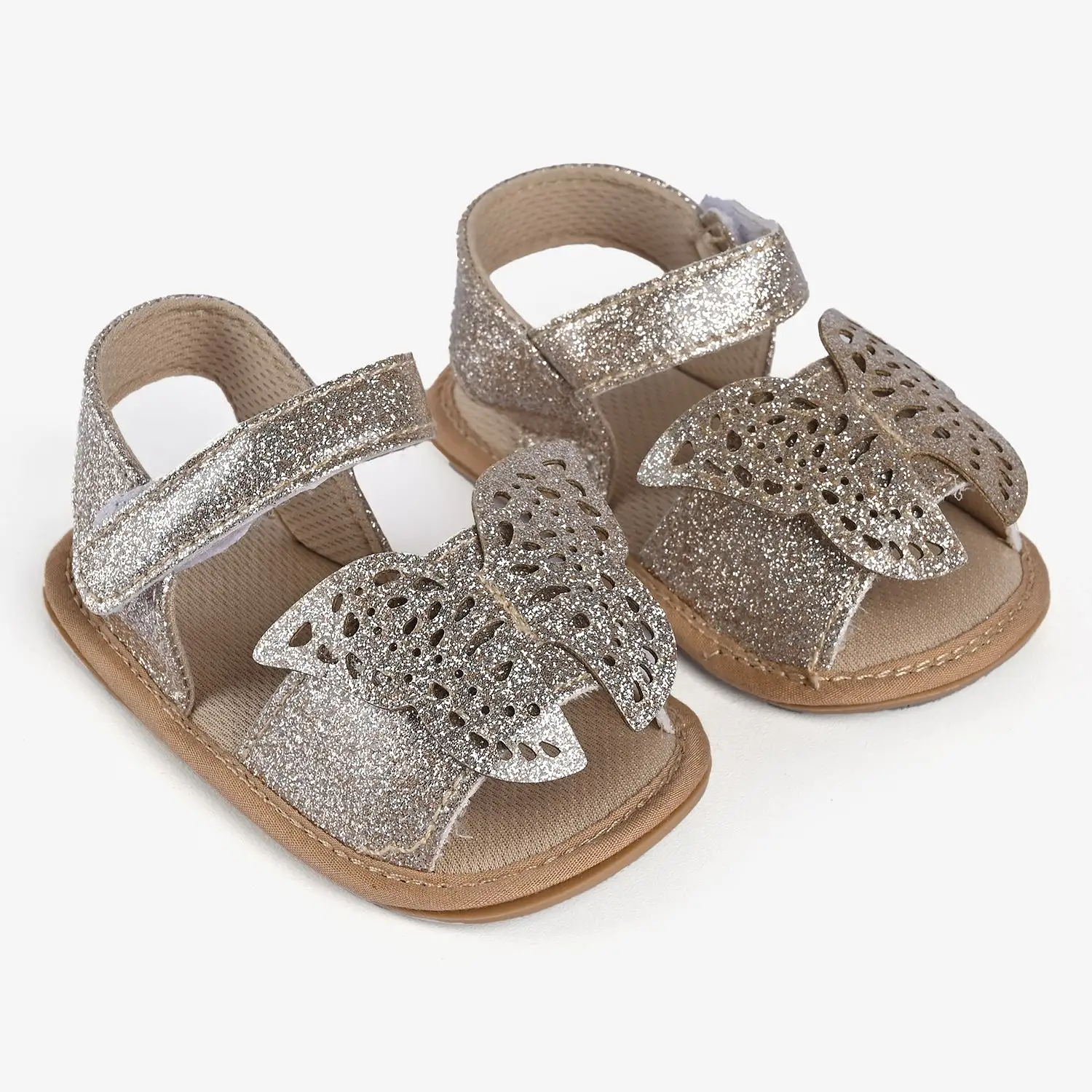 Baby Girls Shoes C-803-Golden