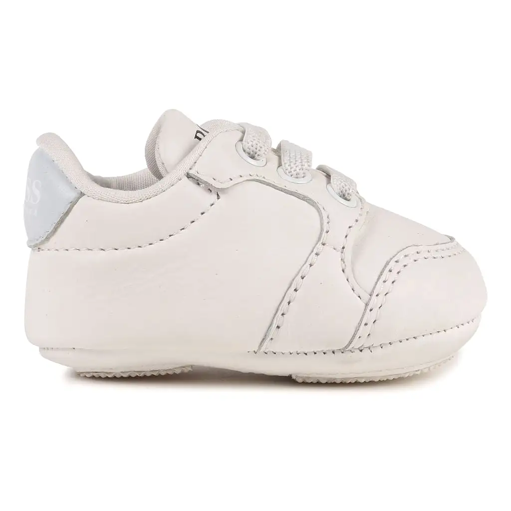 Baby White Leather Trainers