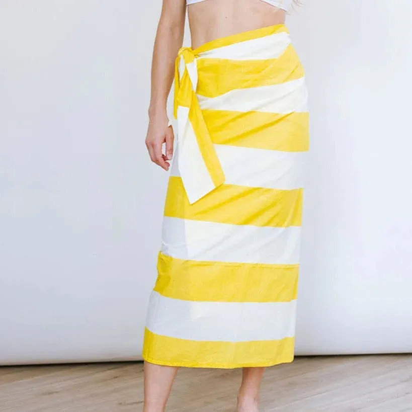 Banana Stripe Sarong (One Size)