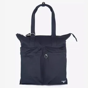 Barbour Cascade Two Way Tote Bag in Navy