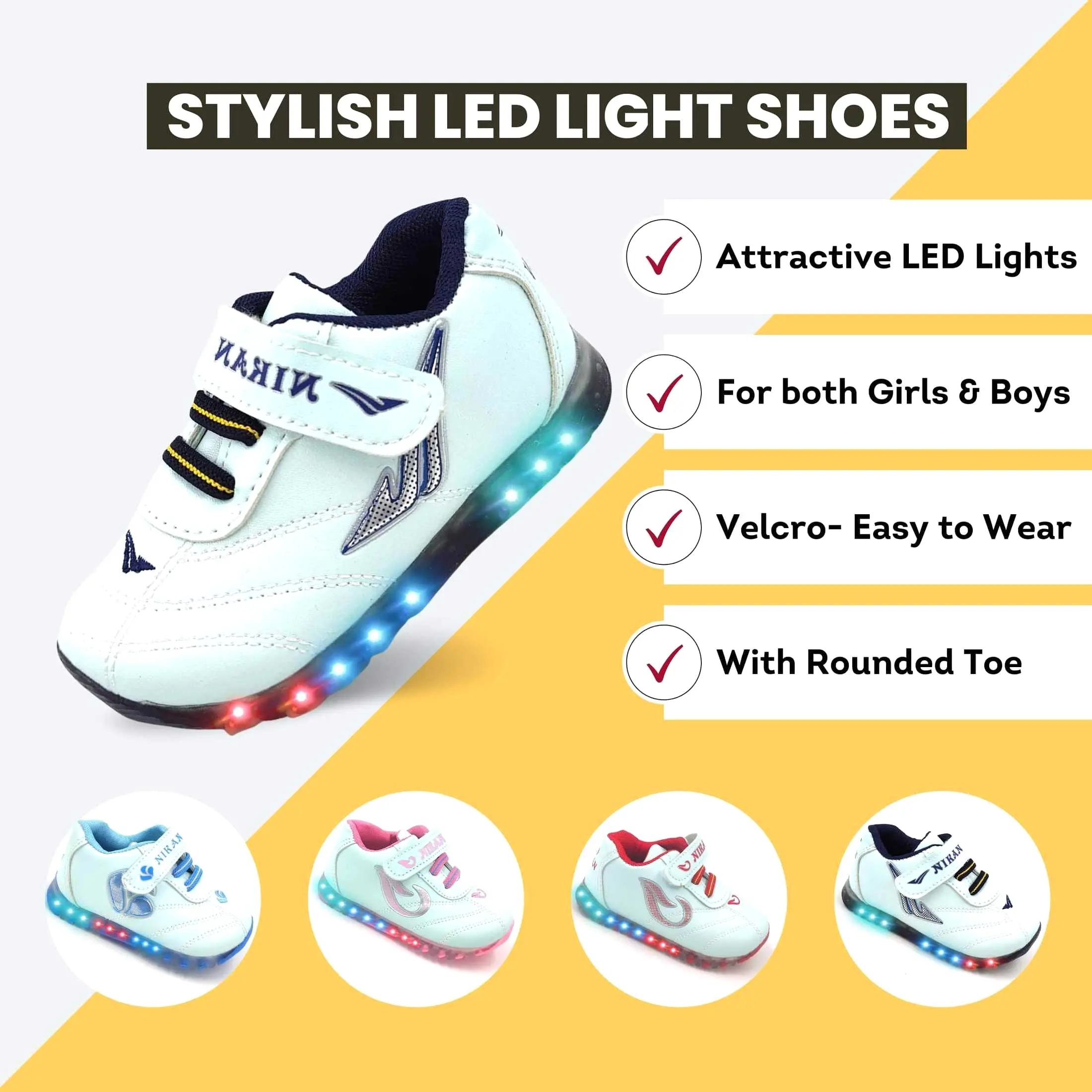 Best Combo of Urbanfeet's  LED Shoes (Qnty 2)