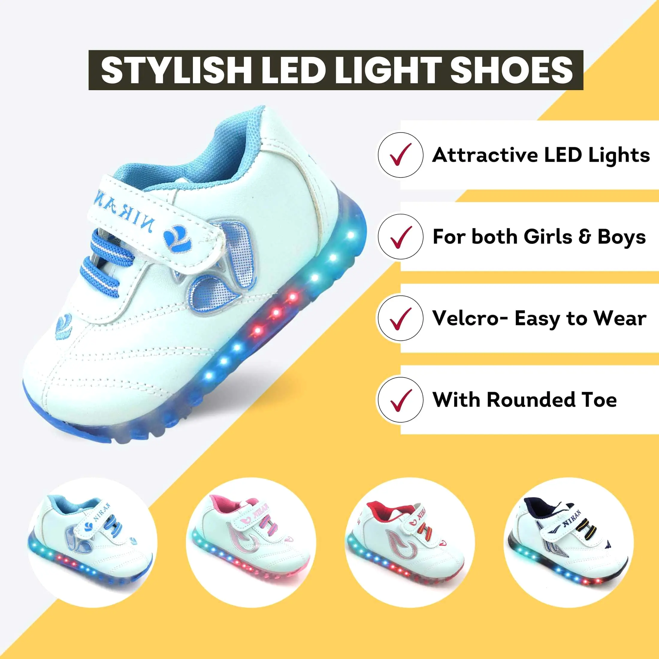 Best Combo of Urbanfeet's  LED Shoes (Qnty 2)