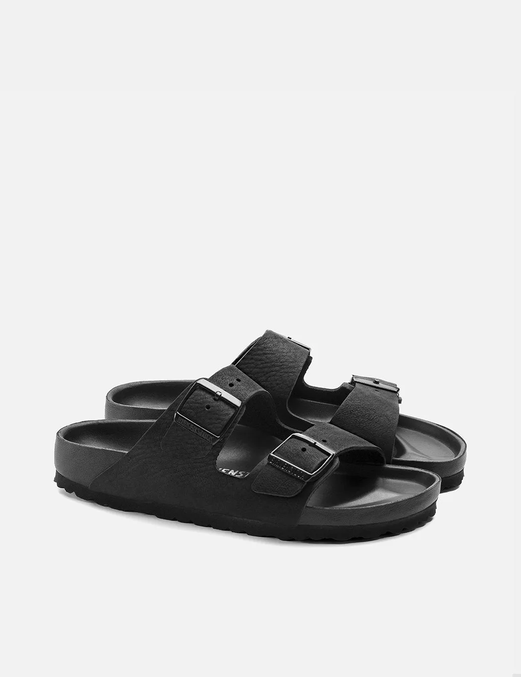 Birkenstock Arizona Leather/Eva Sandals (Narrow) - Black Exquisit