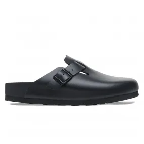 Birkenstock Boston Natural Leather Narrow Fit (Black)