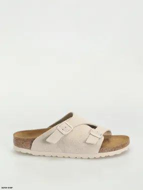 Birkenstock Flip-flops Zurich Suede Leather Narrow Wmn (antique white)