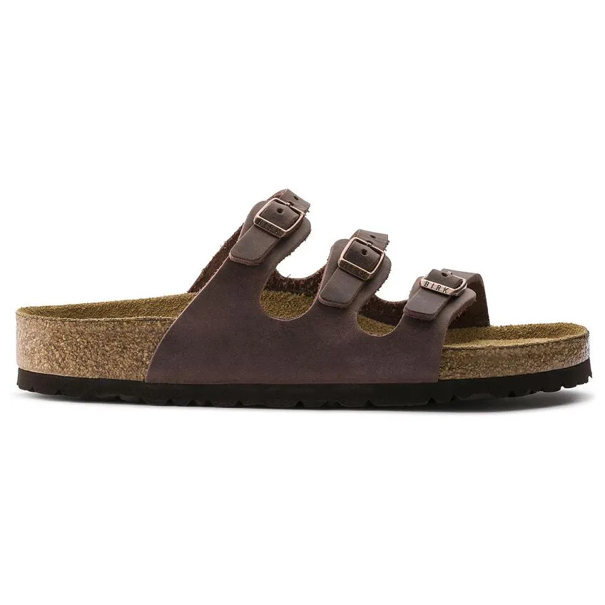 Birkenstock Flordia Oiled Leather SFB Sandal in Habana