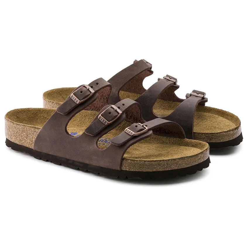 Birkenstock Flordia Oiled Leather SFB Sandal in Habana