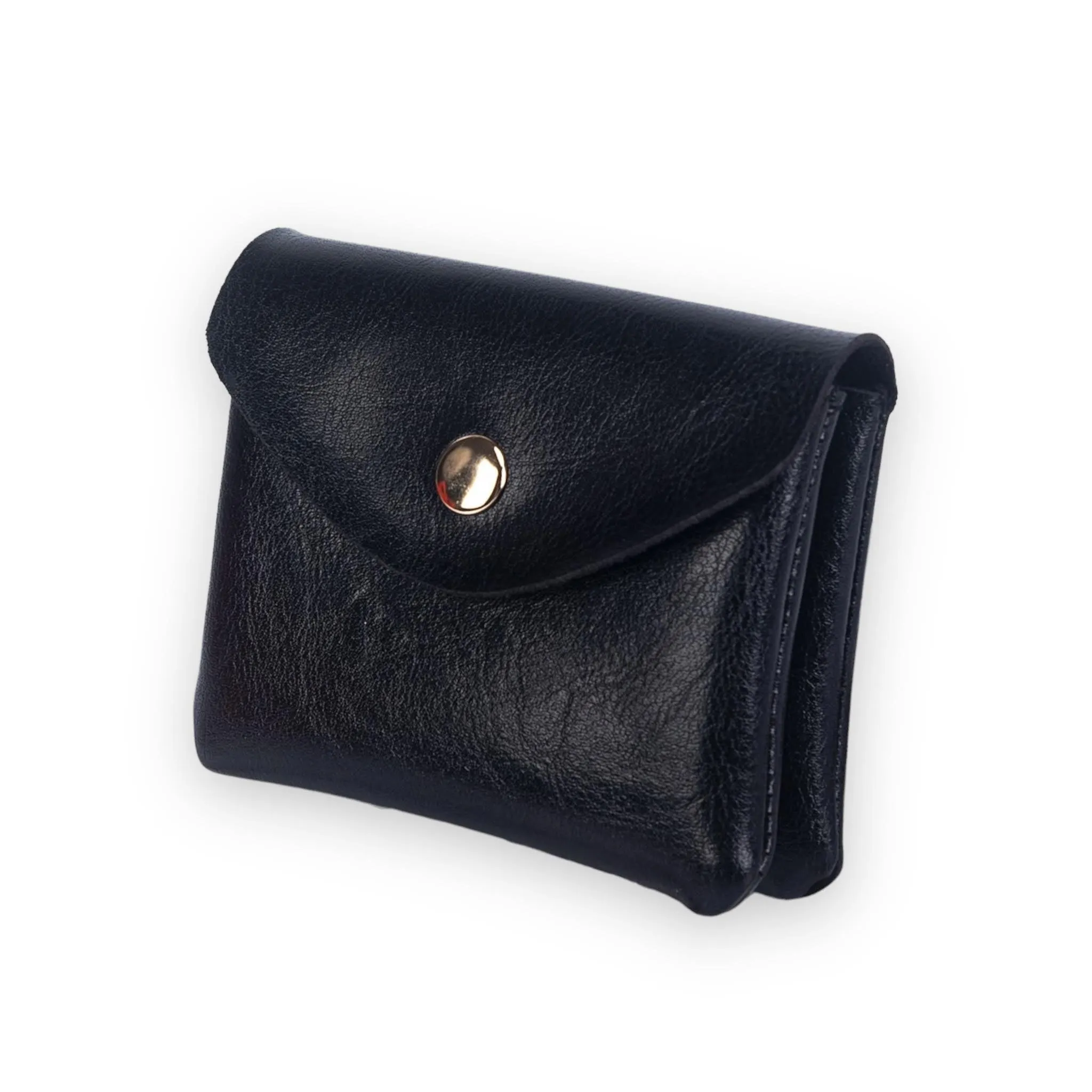 BOLSO Snap Button Flap Coin Purse