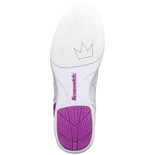 Brunswick Youth Mystic White Fuchsia Bowling Shoes