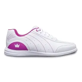 Brunswick Youth Mystic White Fuchsia Bowling Shoes