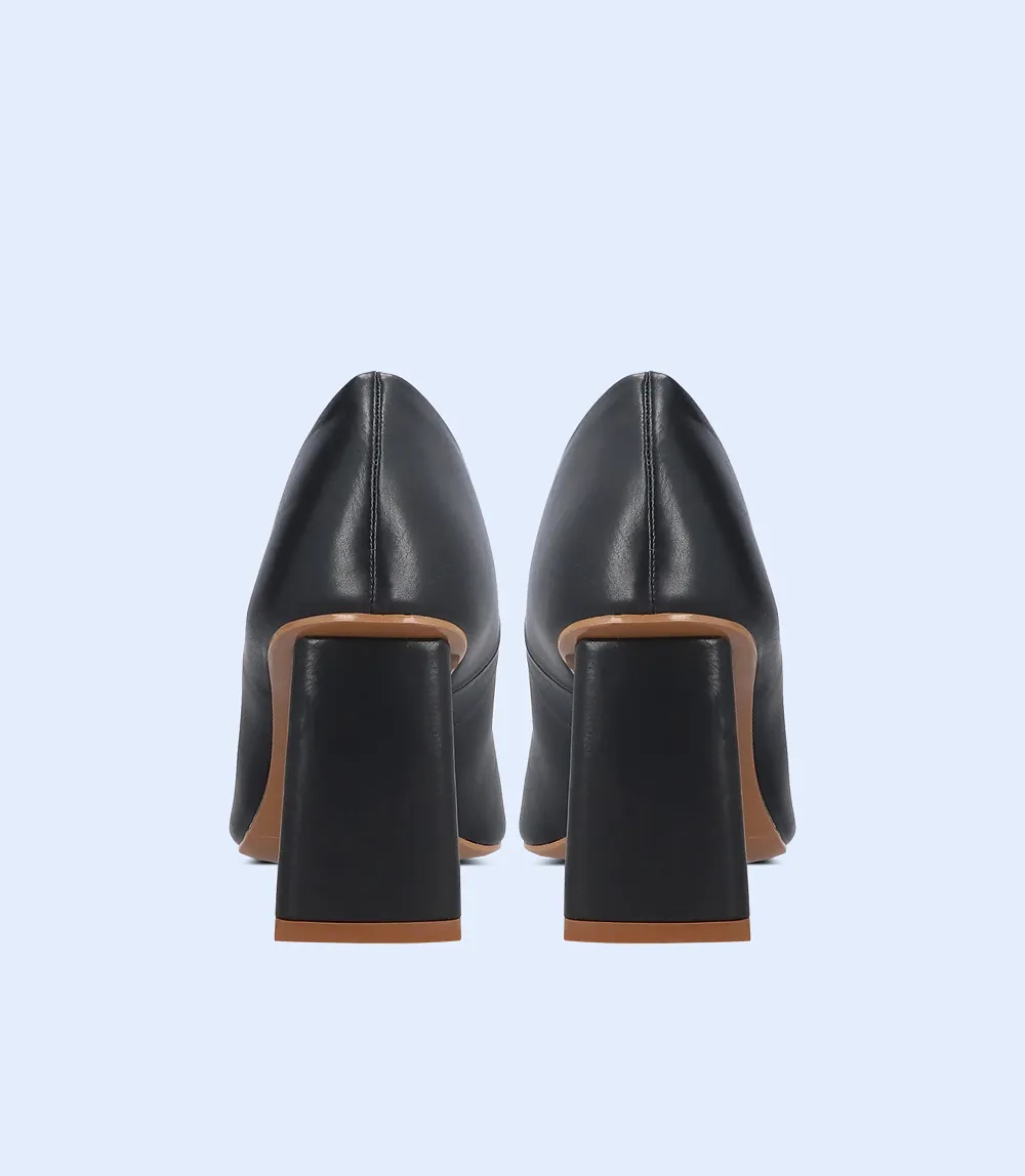 BW8613-BLACK-Women Casual Court Shoes