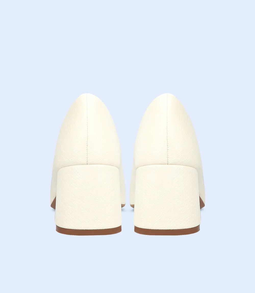 BW8619-IVORY-Women Casual Court Shoes