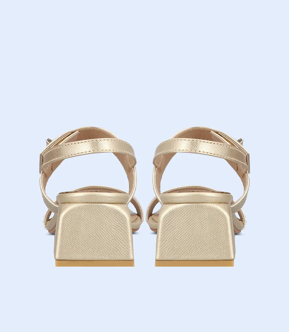 BW9391-GOLDEN-Women Sandal Heel