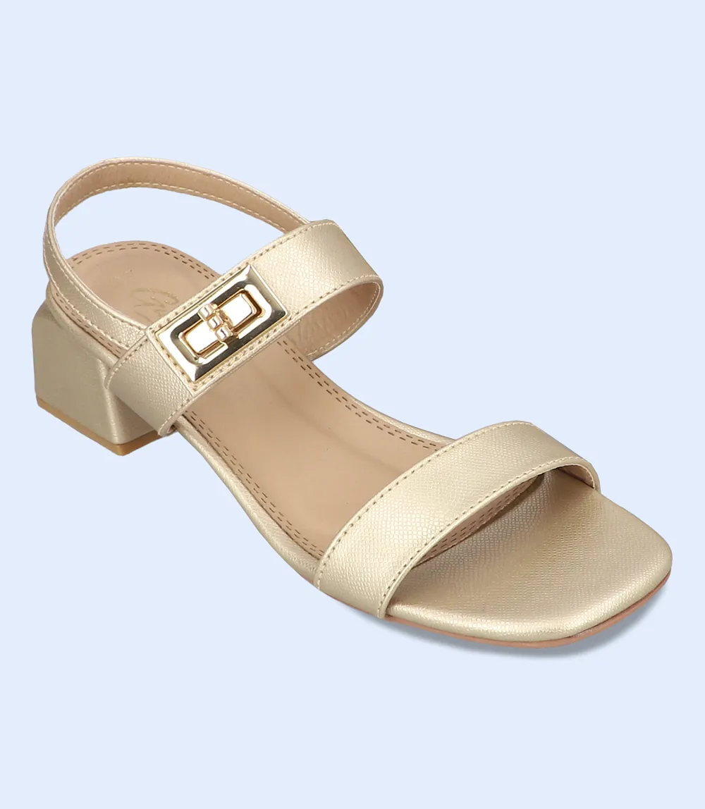 BW9391-GOLDEN-Women Sandal Heel