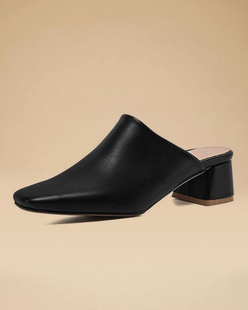 Casual Chunky Heel Clogs