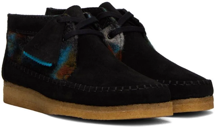 Clarks Originals Black Weaver Desert Boot