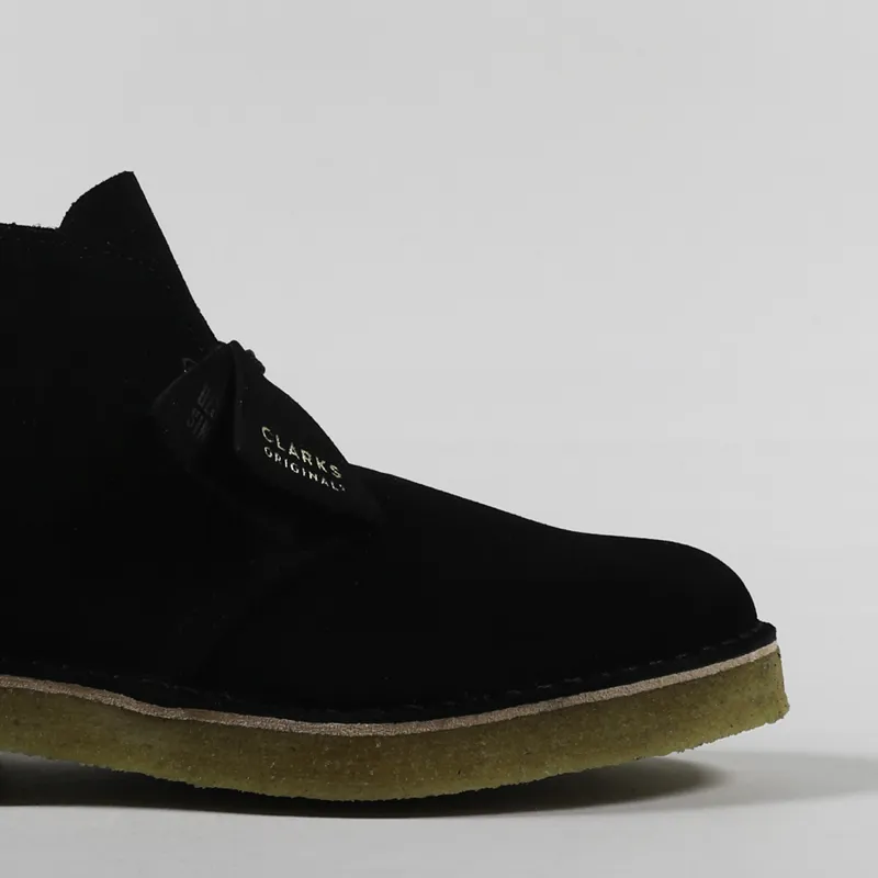 Clarks Originals Desert Boot 221 Black Suede