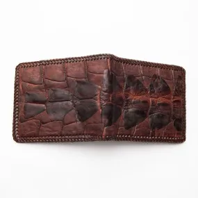 Dark Brown Hardcore Crocodile Tail Wallet