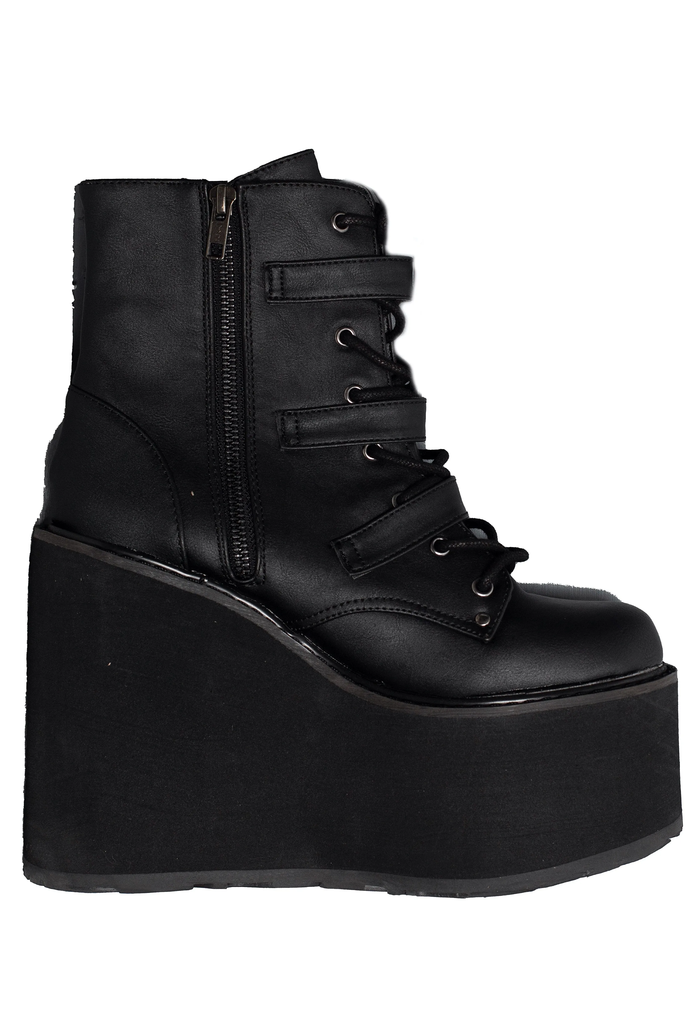 DemoniaCult - Swing 103 Black Vegan Leather - Girl Shoes