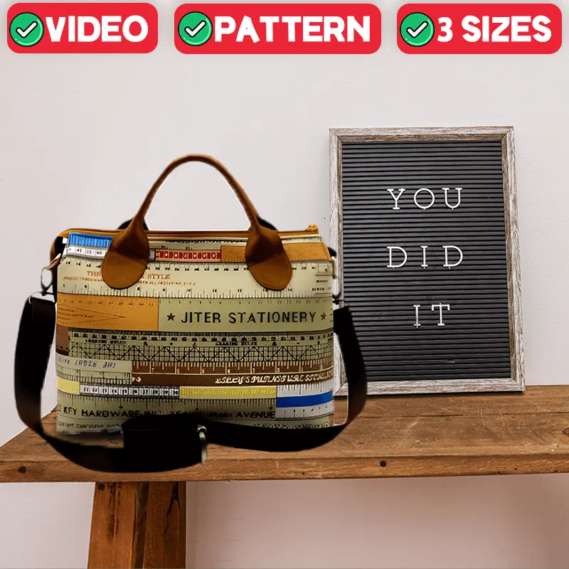 Divided Tote Bag PDF Download Pattern (3 sizes included)