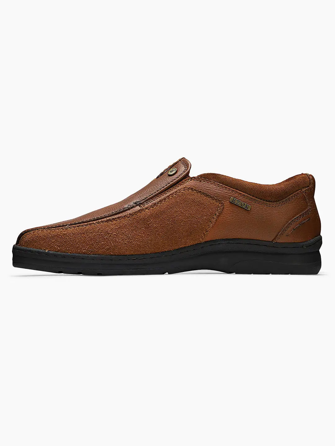 Ezok Tan Leather Casual Shoes