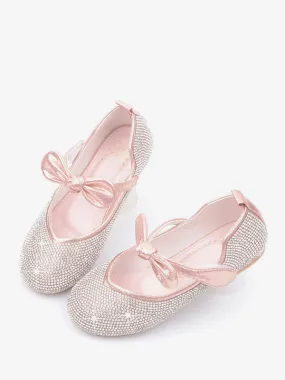 Flower Girl Shoes Rhinestones Bowknot Flats