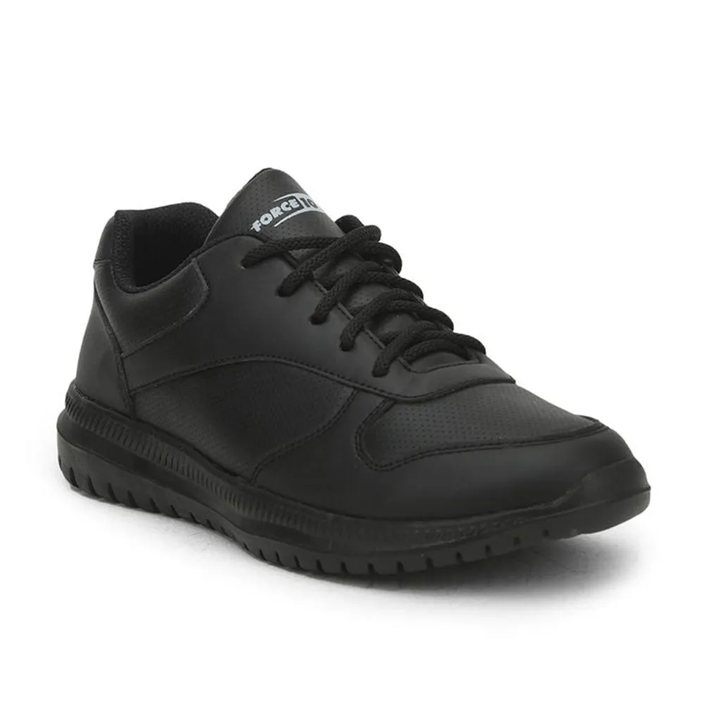 Force 10 Black Lacing Uniform School Shoes For Kids SKOLPRO-L By Liberty