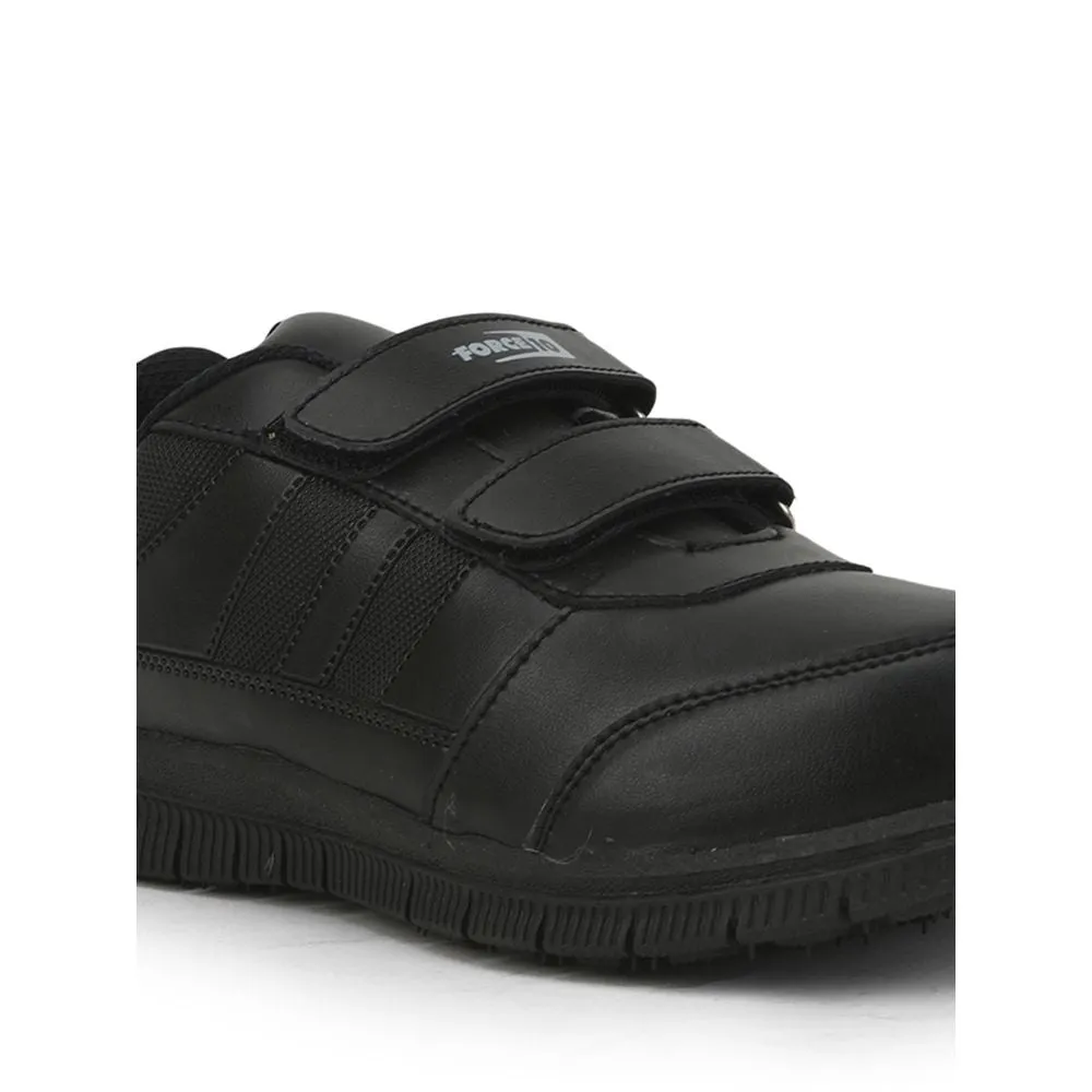 Force 10 Black Non Lacing Uniform School Shoes For Kids GOLA-SCHV By Liberty