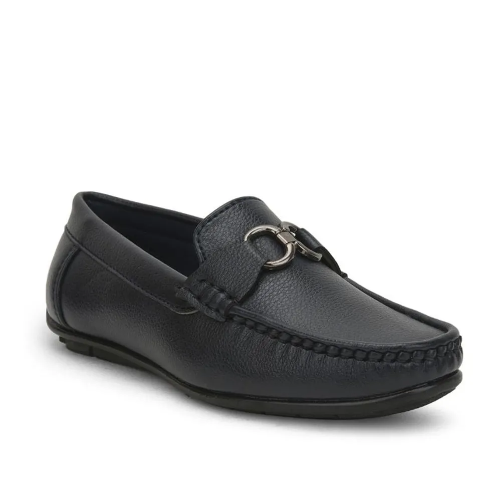 Fortune (N.Blue) Bit Loafer Shoes For Kids OLP-02 By Liberty