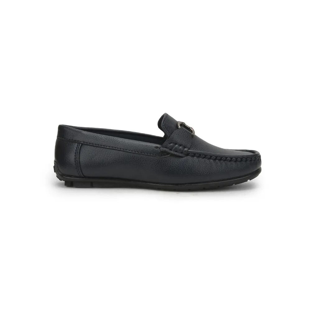 Fortune (N.Blue) Bit Loafer Shoes For Kids OLP-02 By Liberty