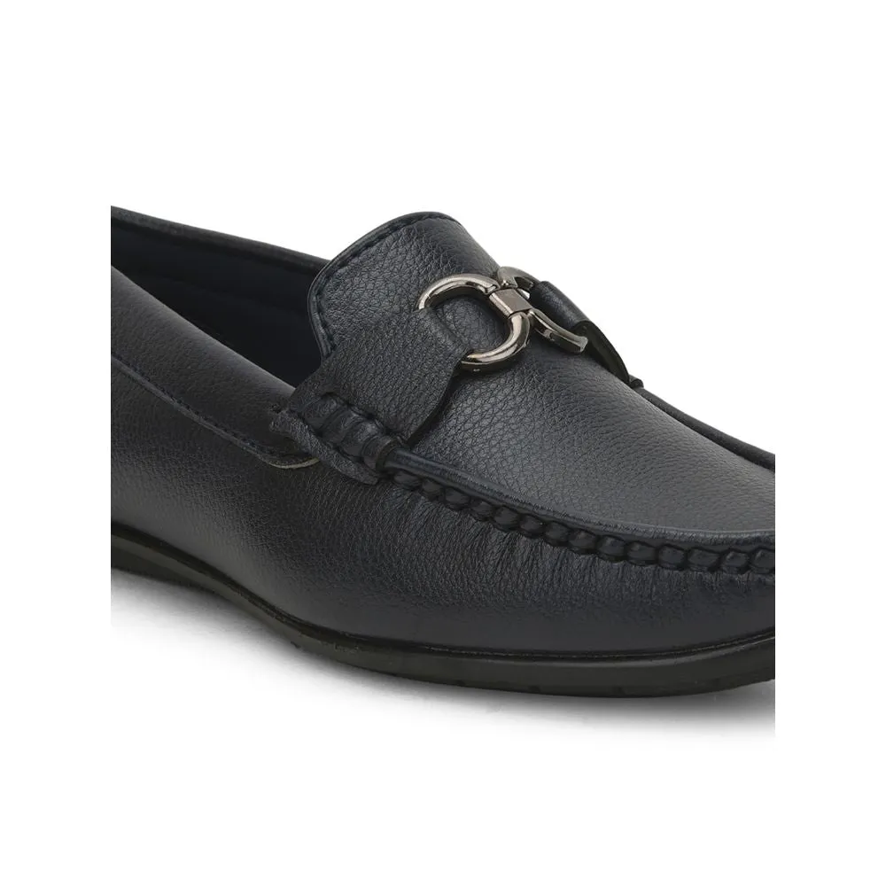 Fortune (N.Blue) Bit Loafer Shoes For Kids OLP-02 By Liberty