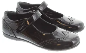 GEOX Kids Iberide Bar Shoes In Black Patent