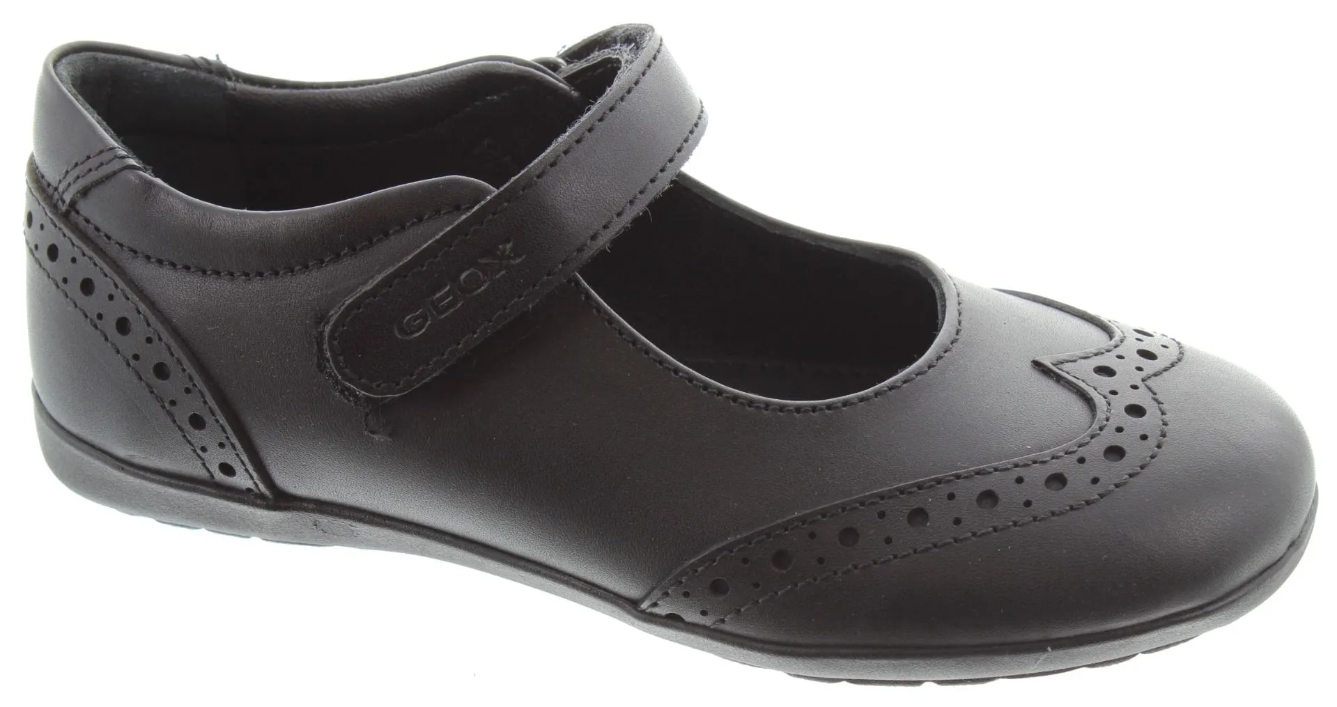 GEOX Kids Iberide Bar Shoes In Black