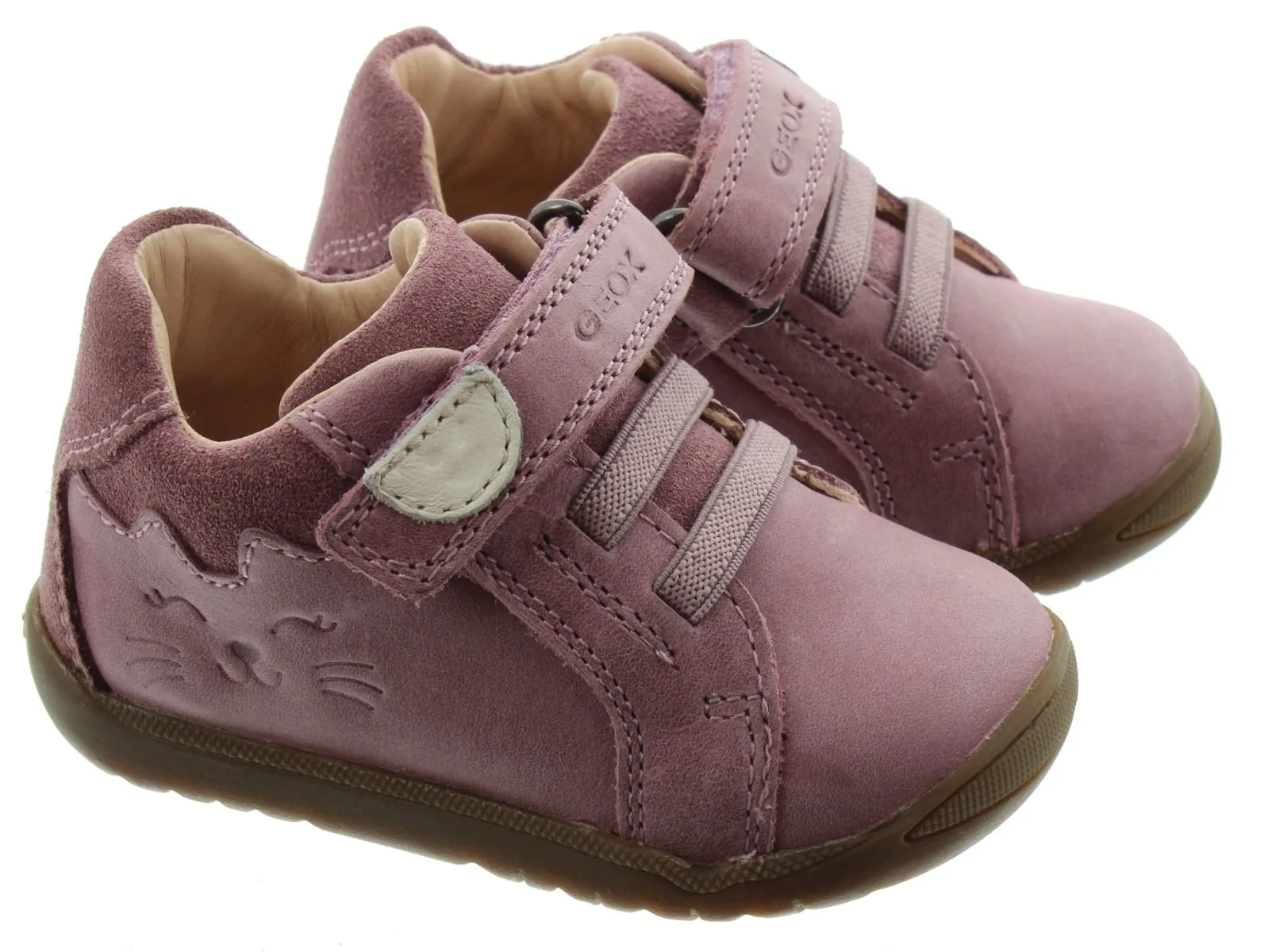 GEOX Toddlers Macchia Baby Shoes In Pink