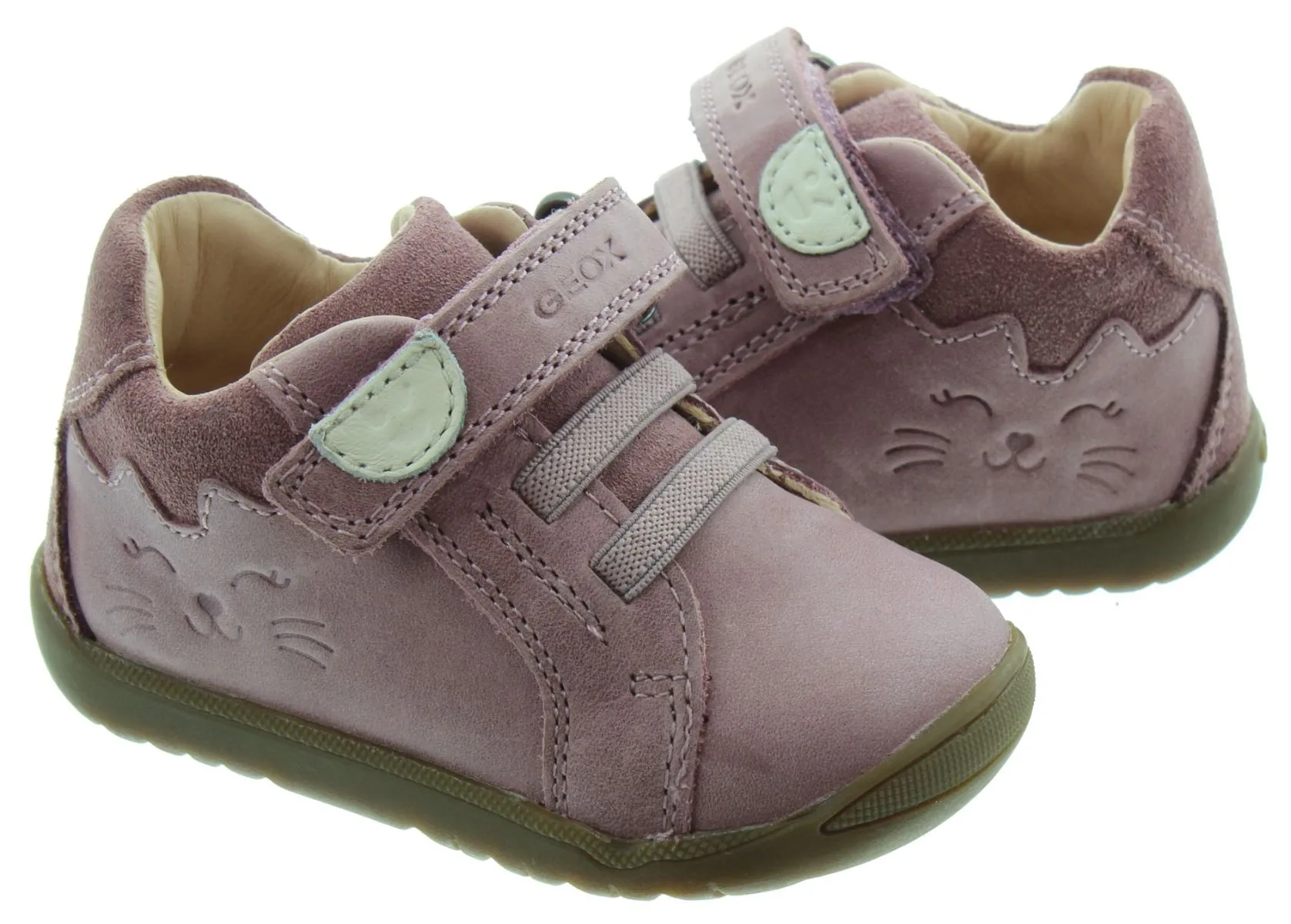 GEOX Toddlers Macchia Baby Shoes In Pink