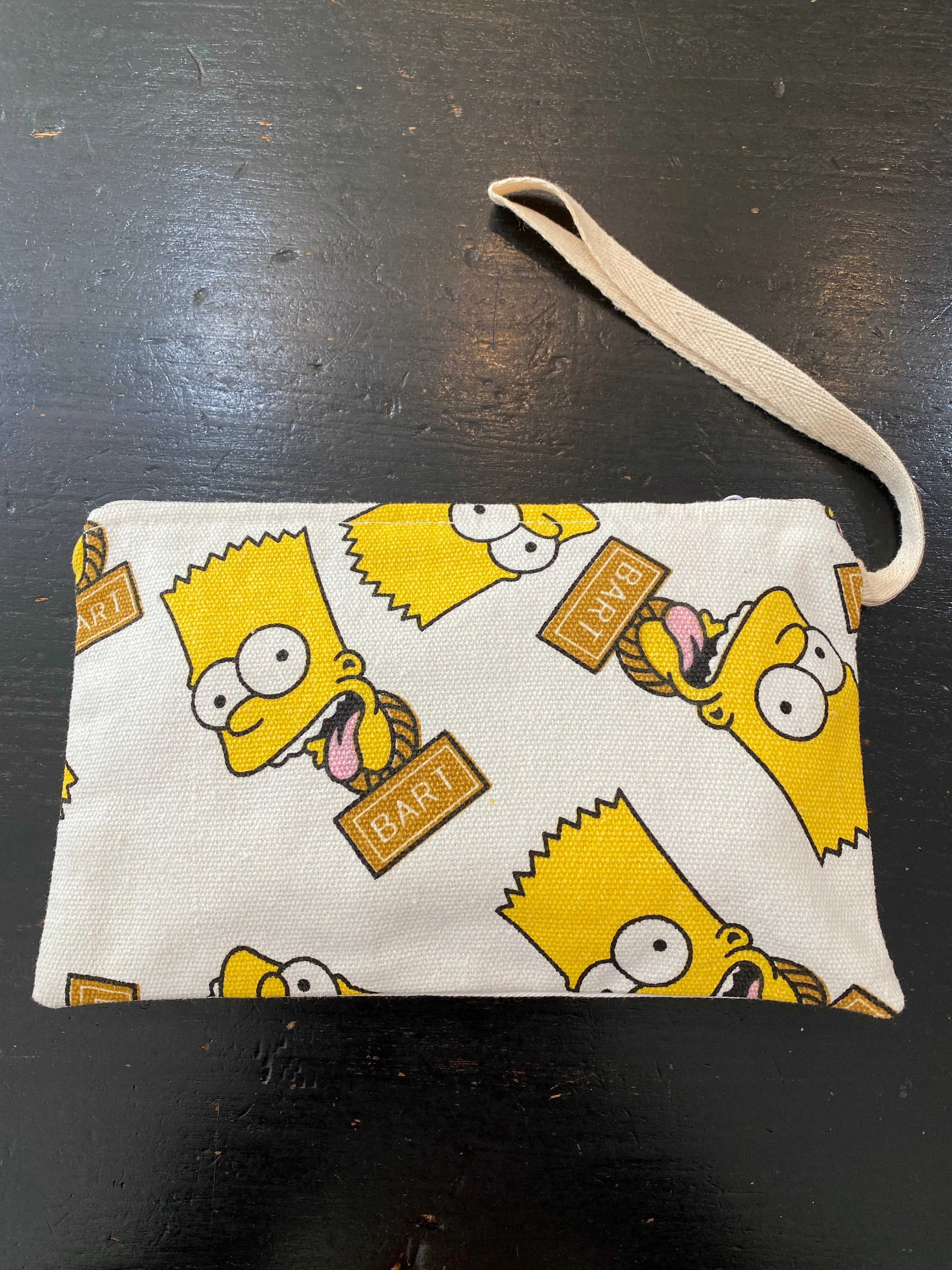 Handmade Cute Make Up/ Pencil Pouch with Wrist Strap