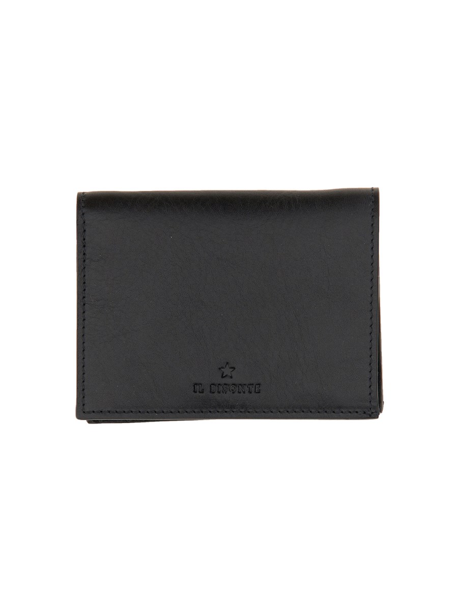 IL BISONTE    COWHIDE LEATHER SMALL WALLET