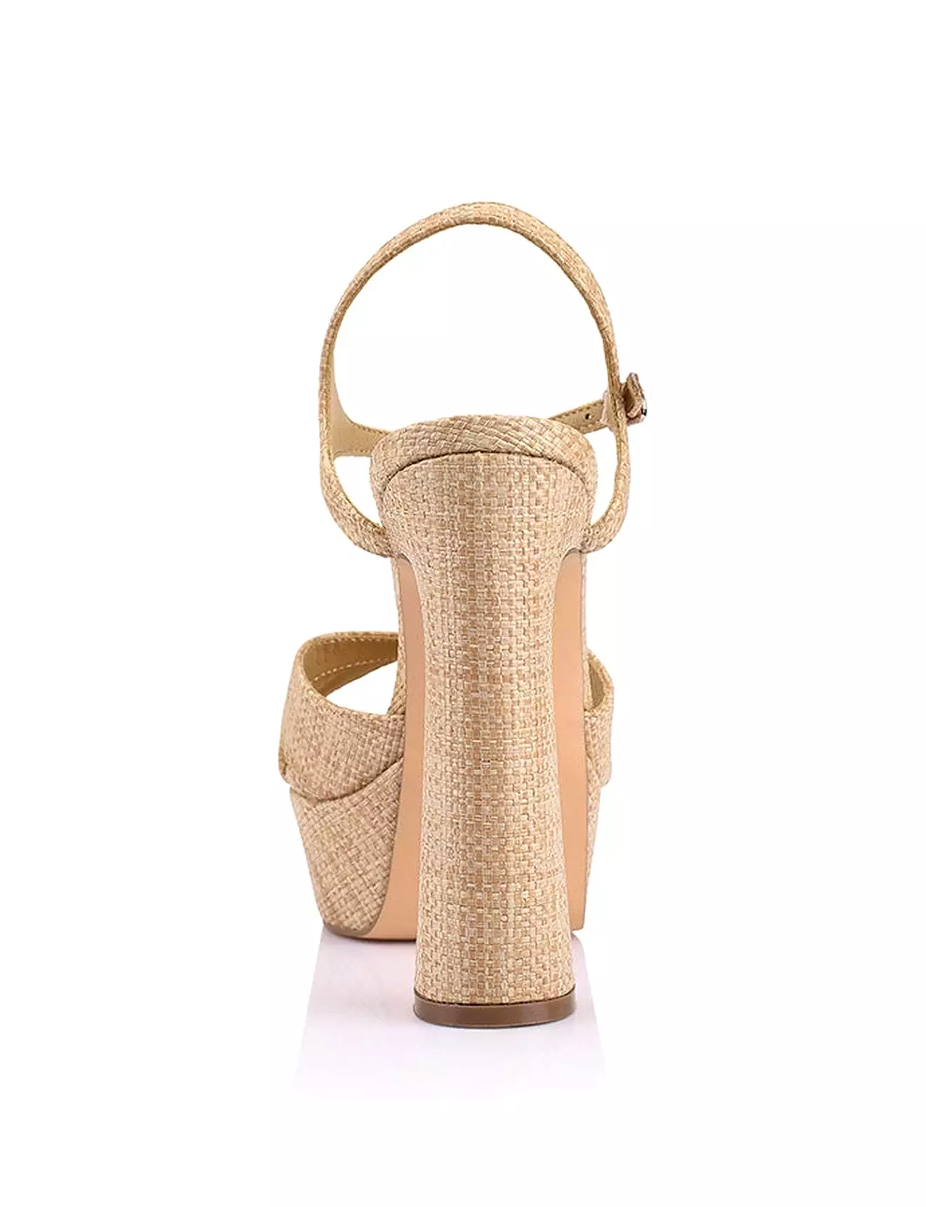 Jamie Platform Sandals - Natural Raffia