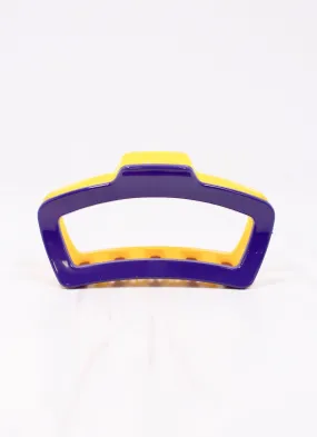 Jasmine Two Tone Hair Clip PURPLE YELLOW