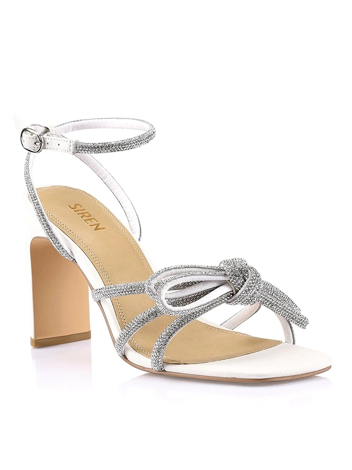 Kammie Heeled Sandals - Chalk Leather