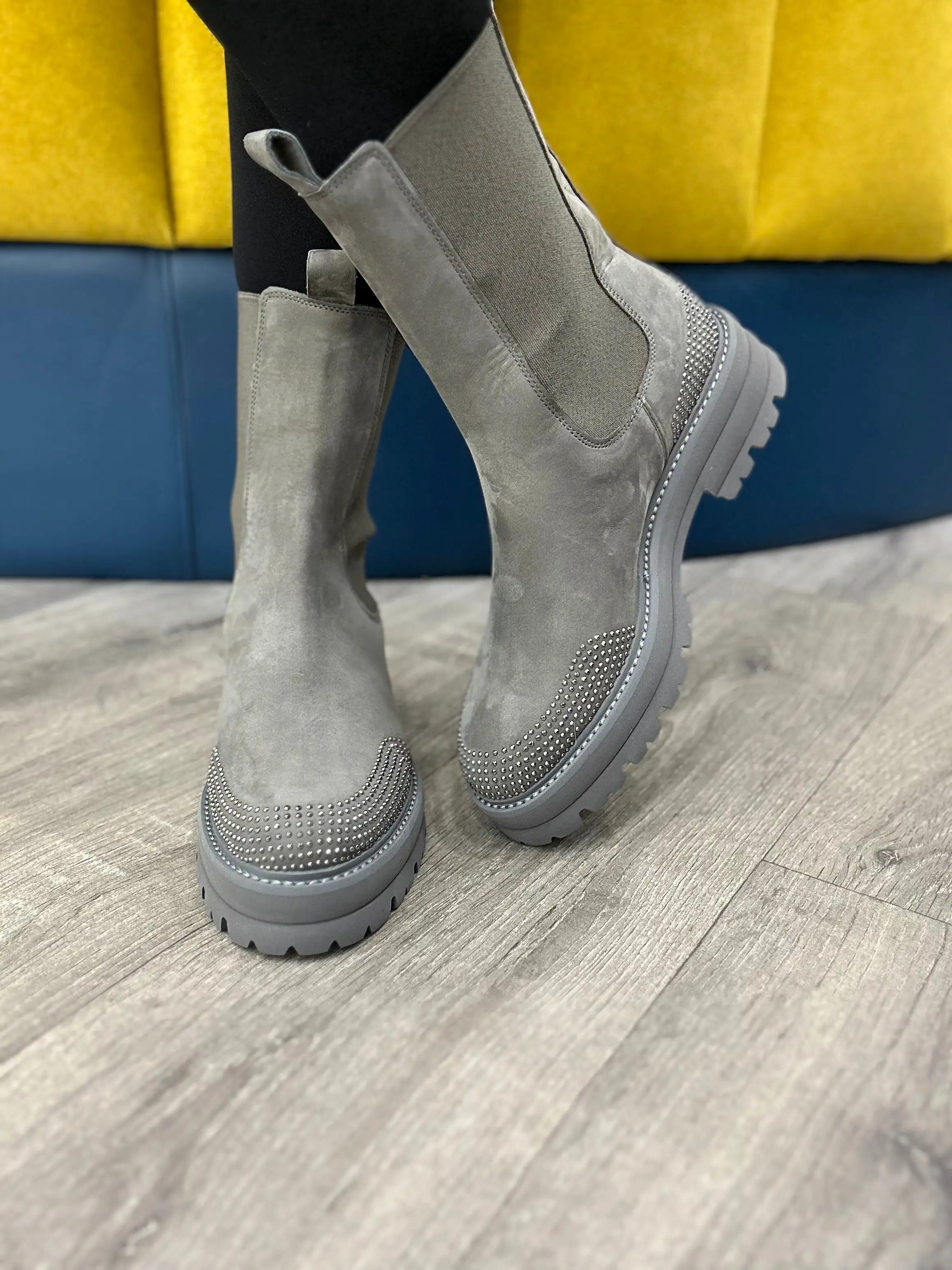 Kennel & Schmenger Grey Chelsea Boot