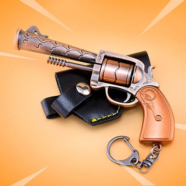 Kids Christmas Gifts Toys Game Fortnight Battle Royale Action Figure Gun Model Alloy Weapons FORTNIGHT Keychain