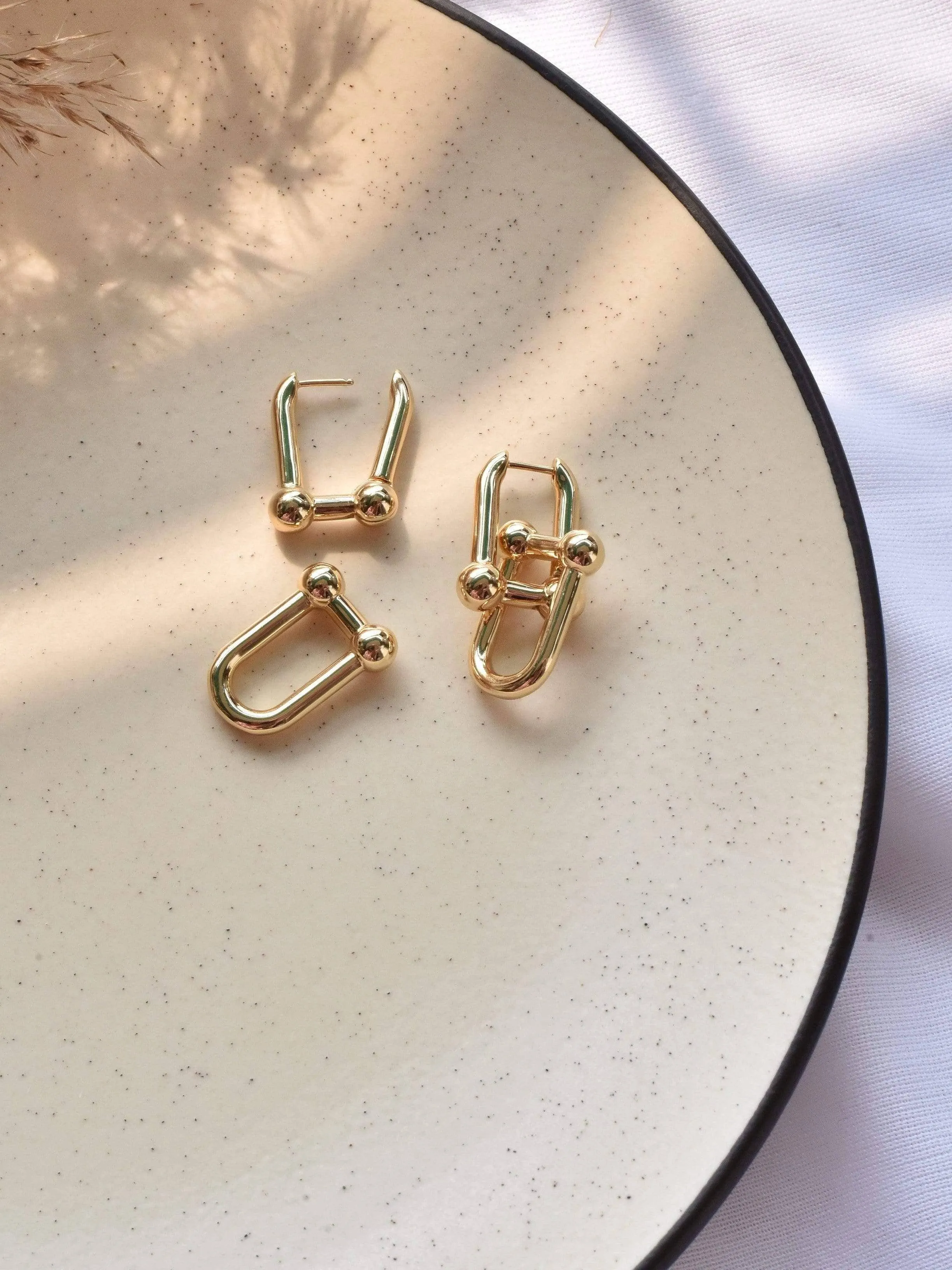 Klissaa Link Flow Statement Earrings