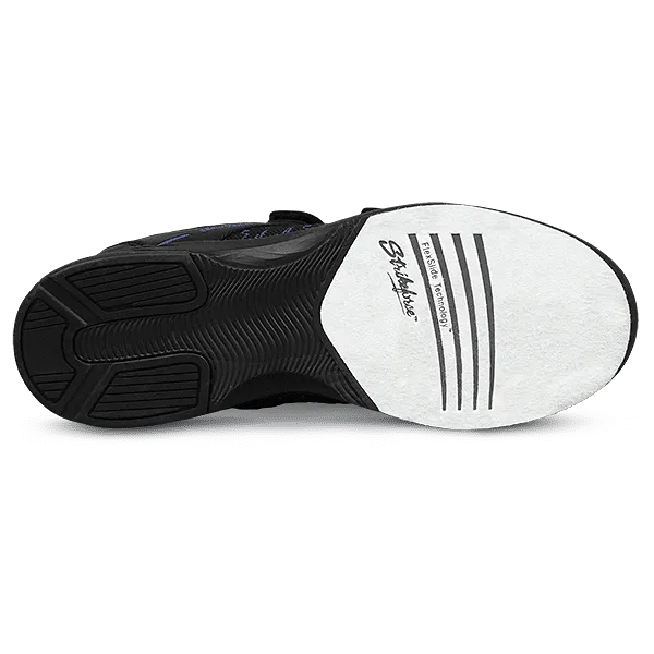 KR Strikeforce Youth Flyer Mesh Lite Velcro Black Royal Bowling Shoes